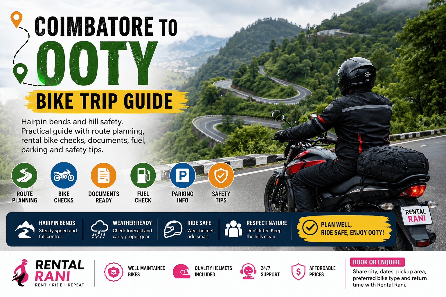 Coimbatore to Ooty Bike Trip Guide