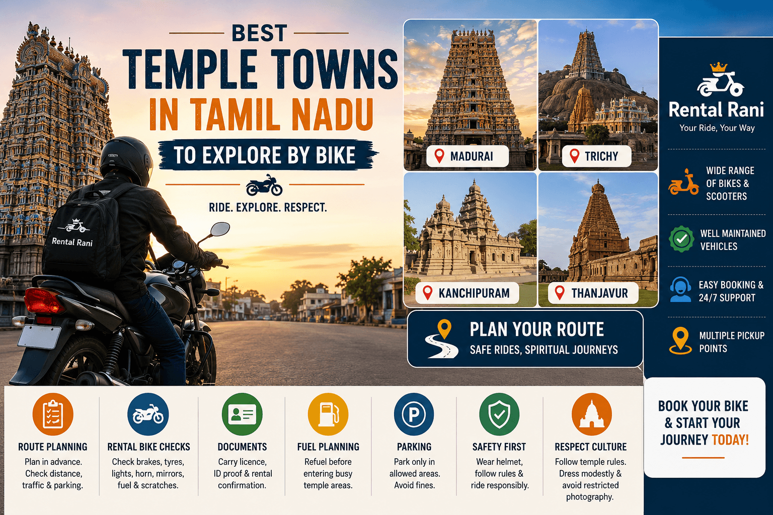 Best Temple Towns in Tamil Nadu to Explore by Bike