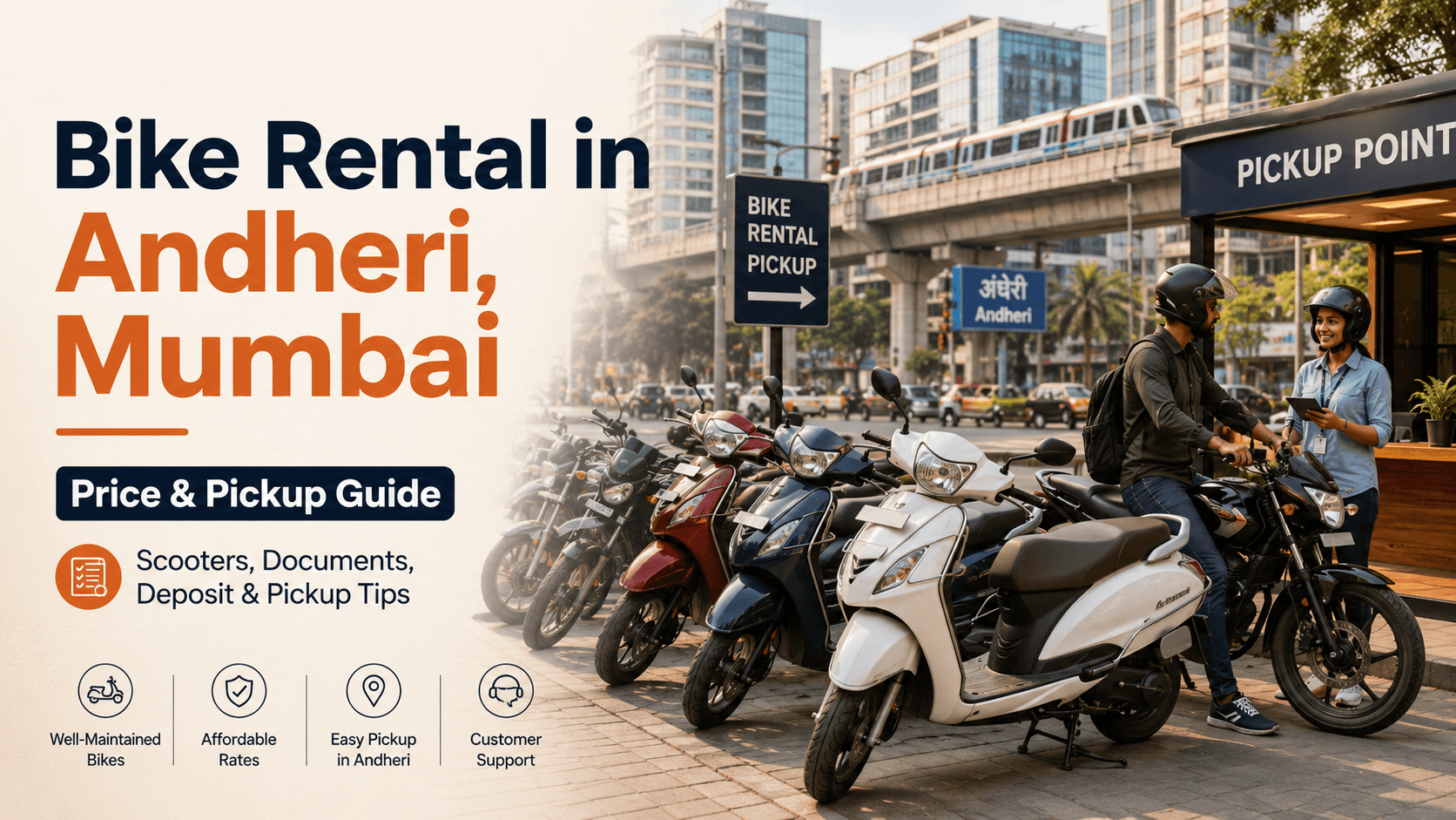Bike Rental in Andheri, Mumbai: Price and Pickup Guide