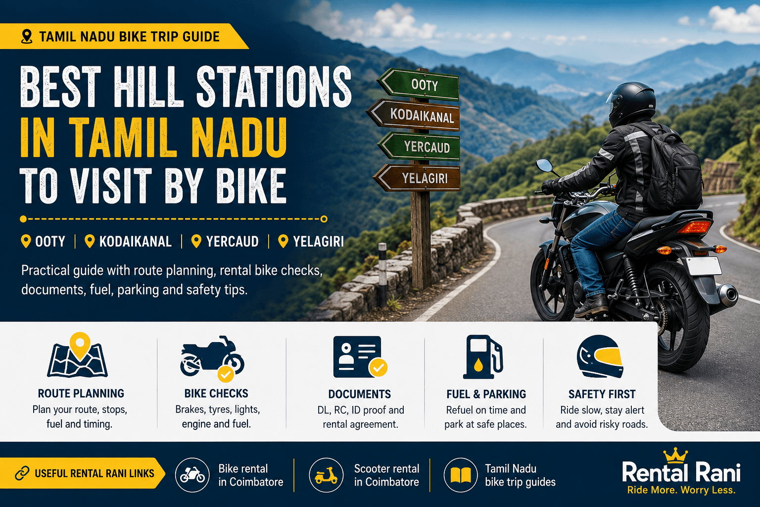 Best Hill Stations in Tamil Nadu to Visit by Bike
