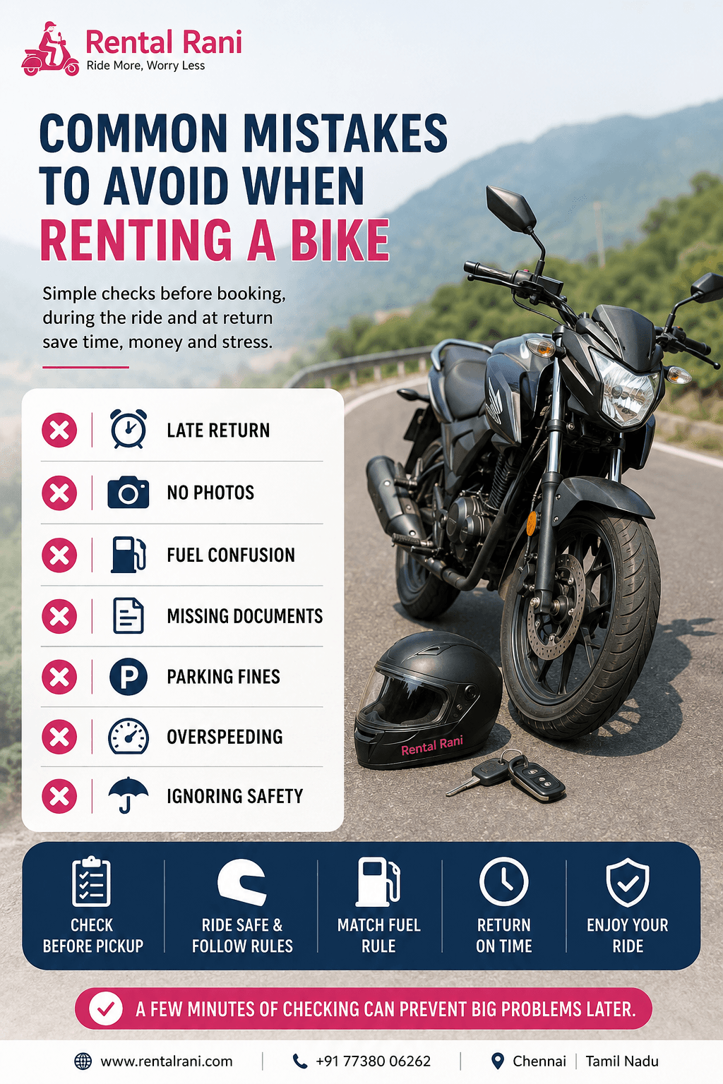 Common Mistakes to Avoid When Renting a Bike