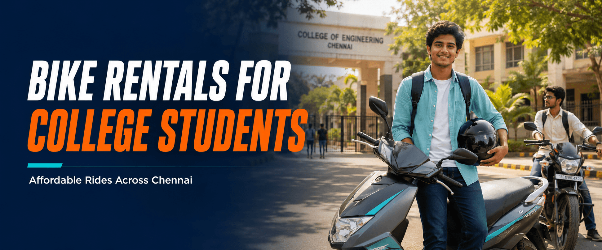 Bike Rentals for College Students in Chennai